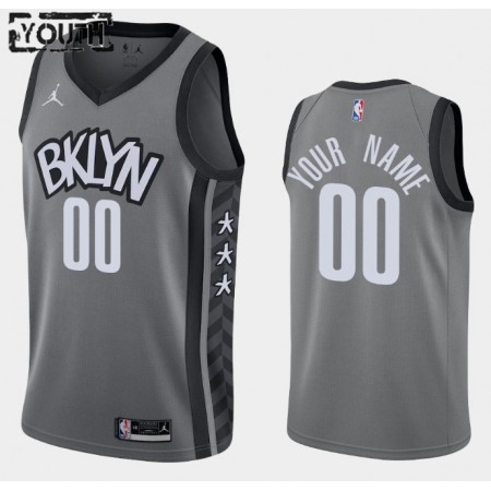 Kinder NBA Brooklyn Nets Trikot Benutzerdefinierte Jordan Brand 2020-2021 Statement Edition Swingman